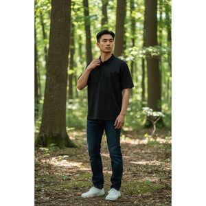 Arc'teryx Men's Black Captive Short Sleeve Polo Shirt XL Active Performance